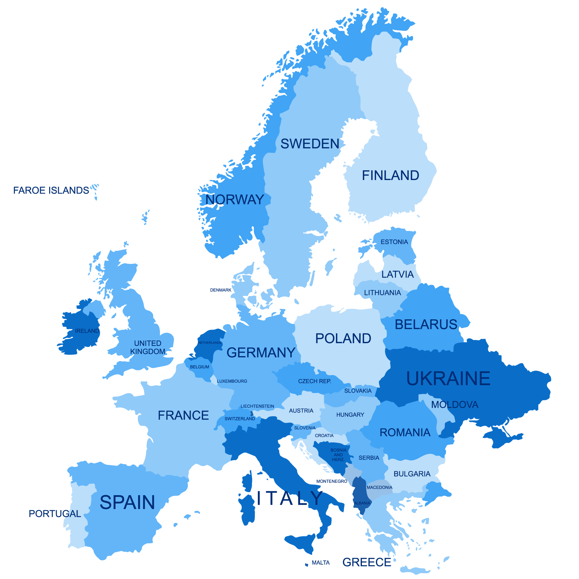 GlobalSports Standortkarte-Europa
